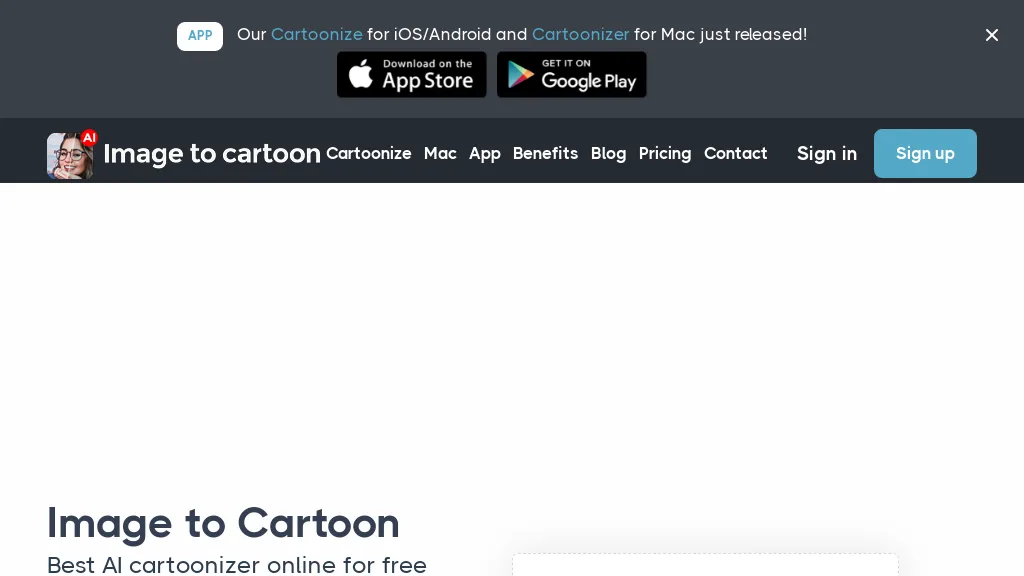 ImageCartoon 工具截图