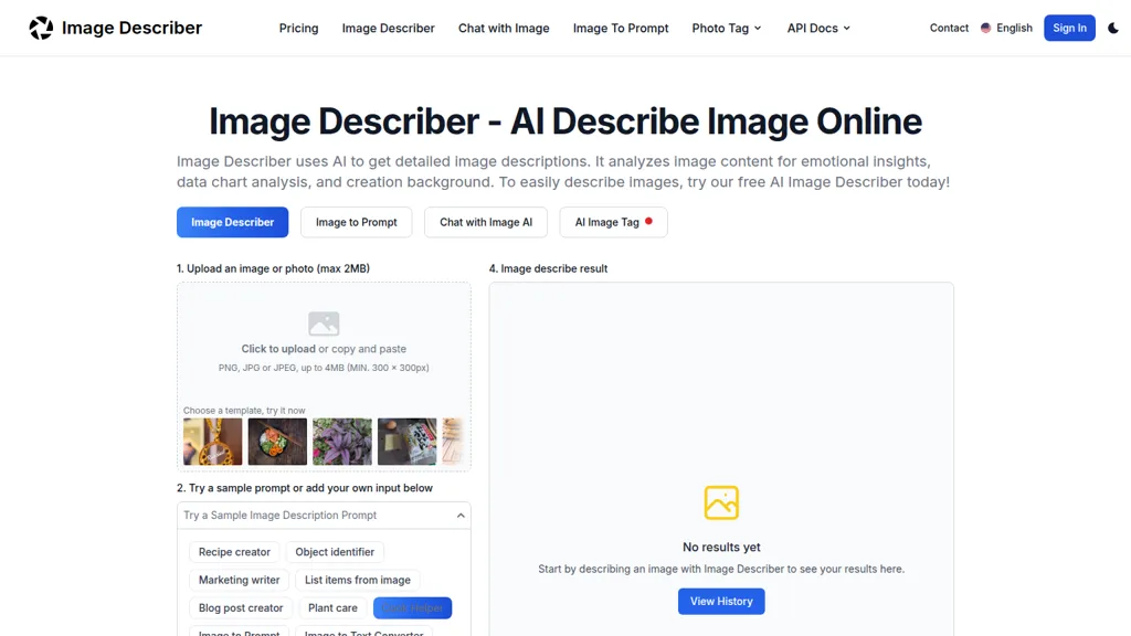 imagedescriber.app 官网截图