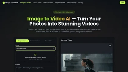 ImageToVideos.ai 官网截图