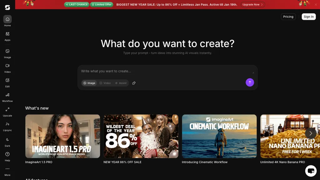 Imagine.art 官网截图