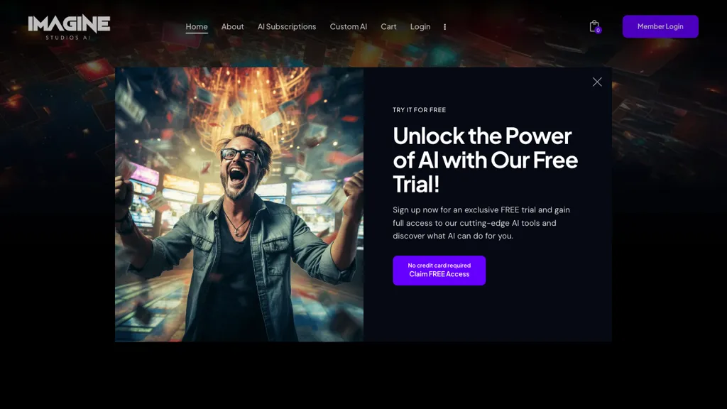 Imagine Studios Ai 官网截图
