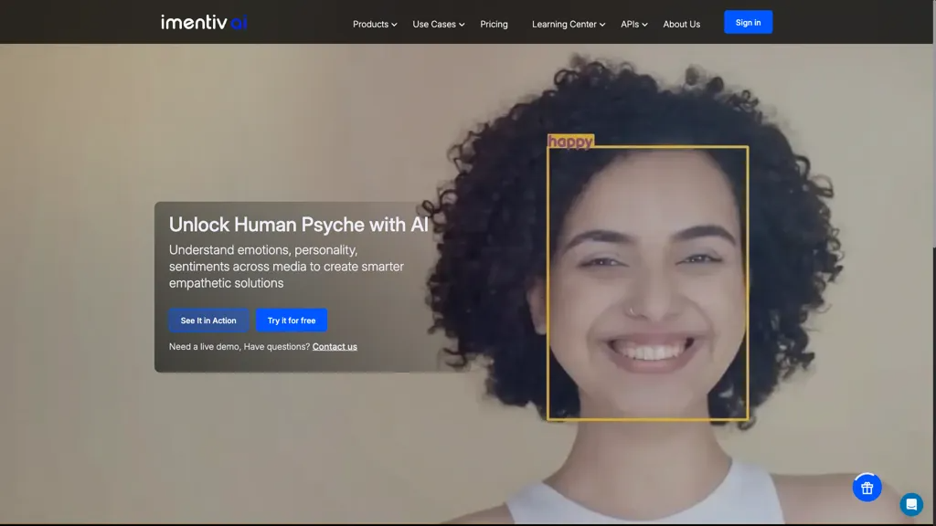 Imentiv AI 官网截图