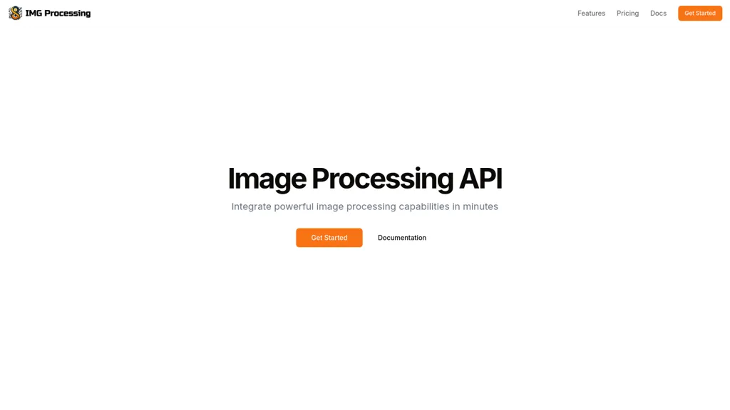 IMG Processing 官网截图