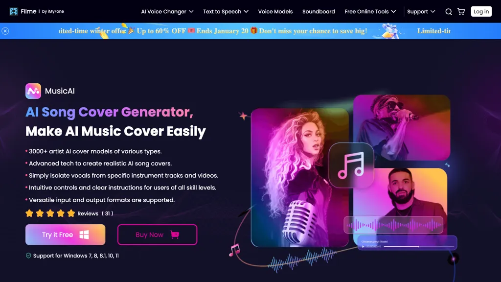 iMyFone MusicAI 工具截图