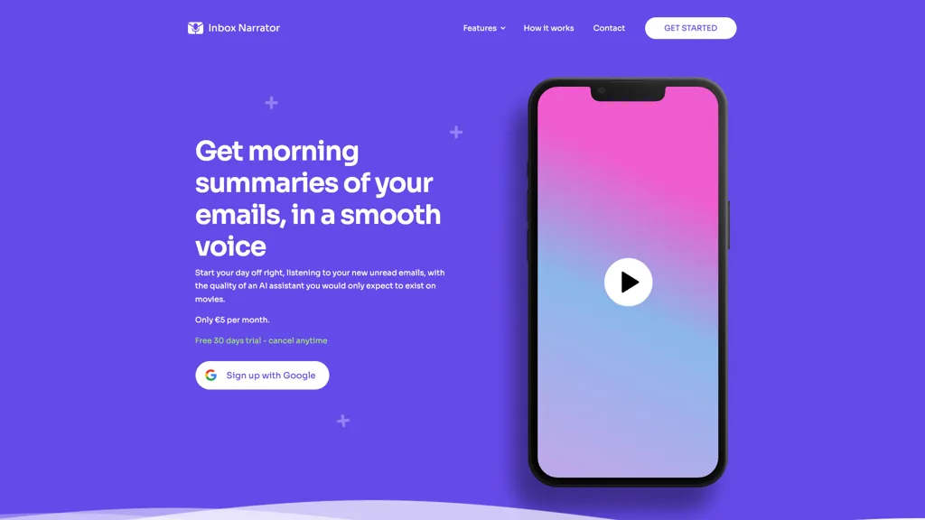 Inbox Narrator 官网截图