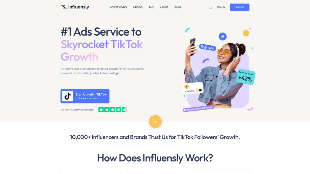 Influensly 官网截图