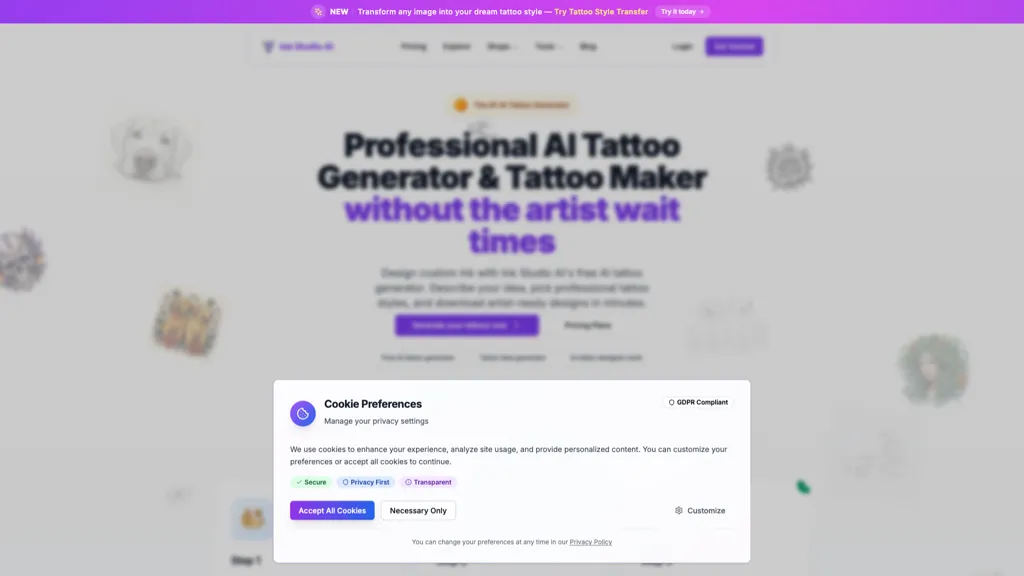 Ink Studio AI 工具截图