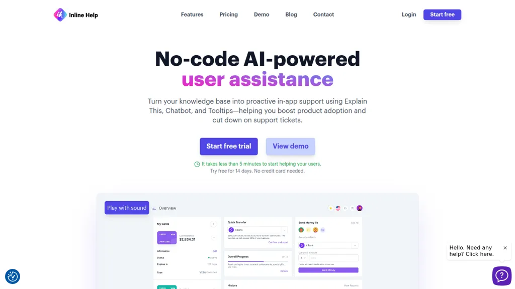 Inline Help 官网截图