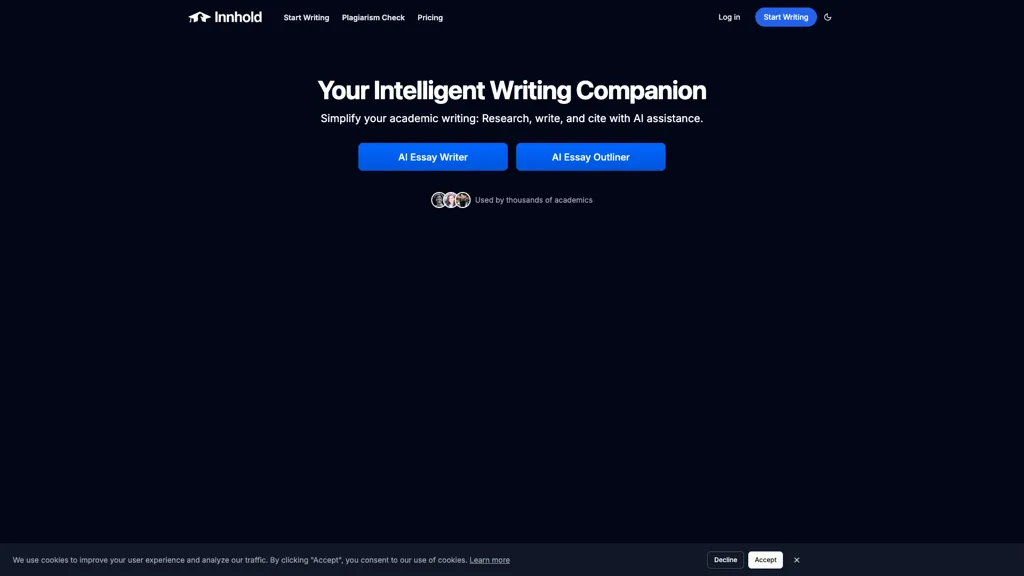 innhold.ai 官网截图