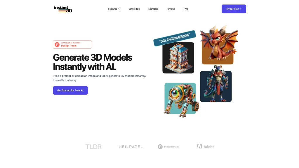 Instant3d.ai 工具截图