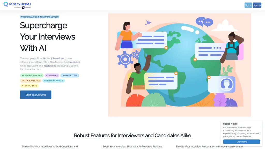 InterviewAI 工具截图