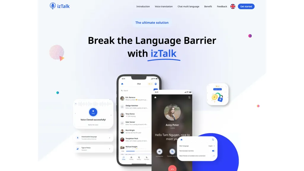 izTalk 官网截图