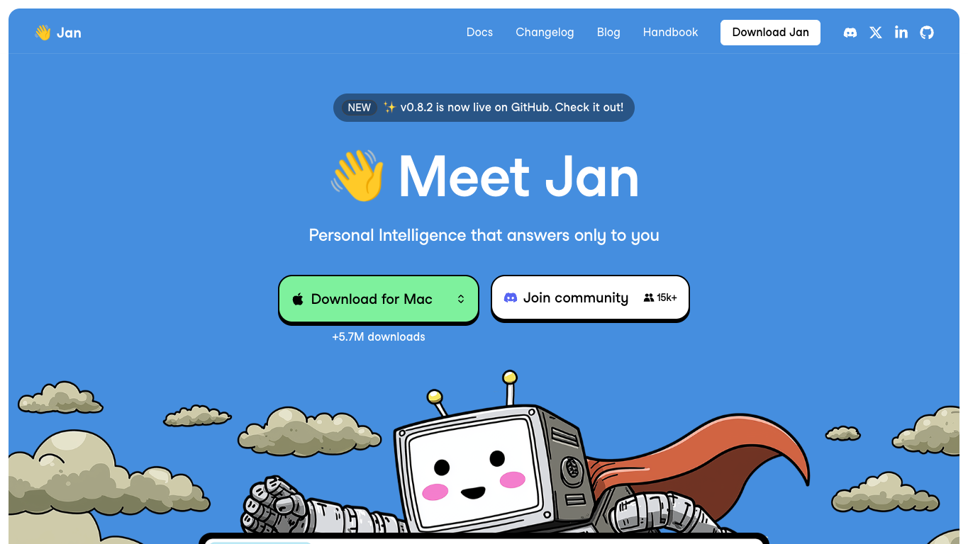Jan 官网截图