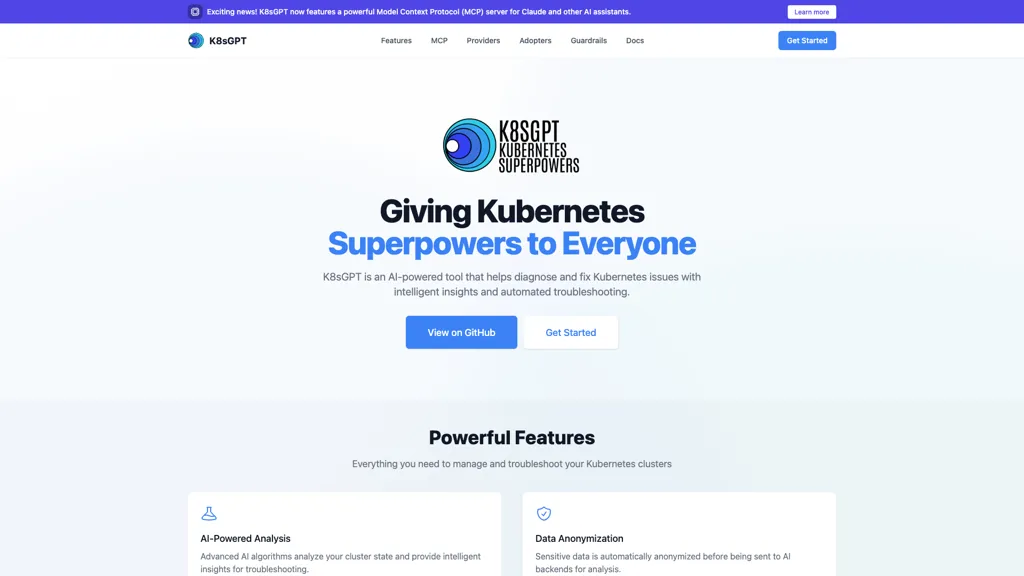 K8sGPT 工具截图
