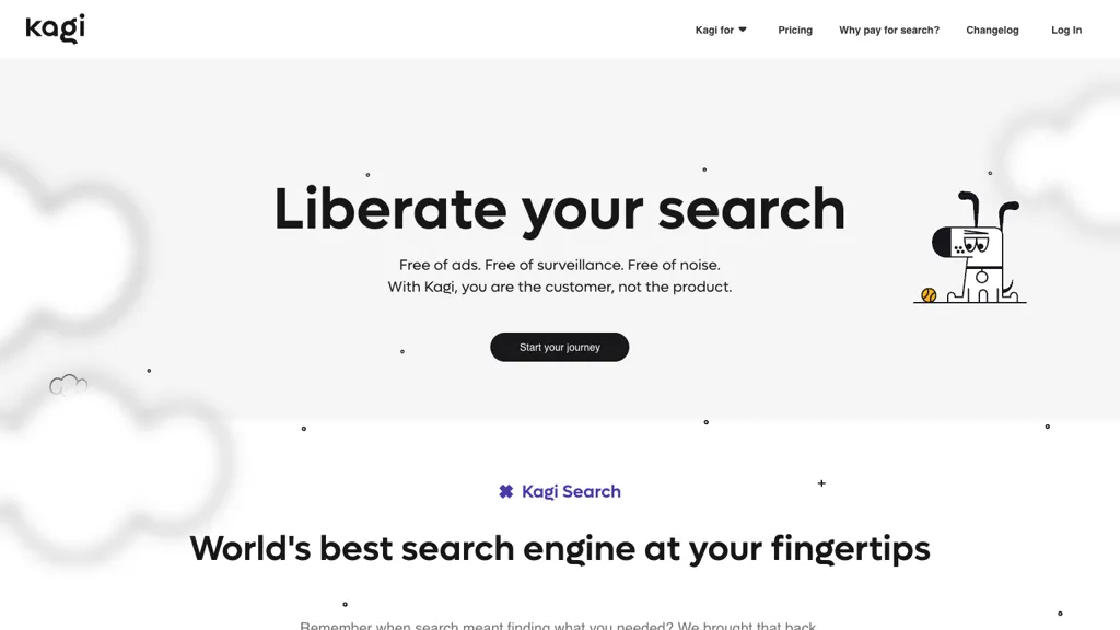 Kagi.com 官网截图