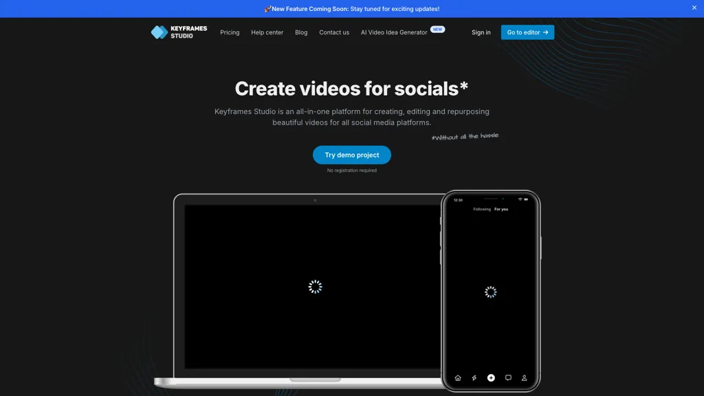 Keyframes Studio 工具截图