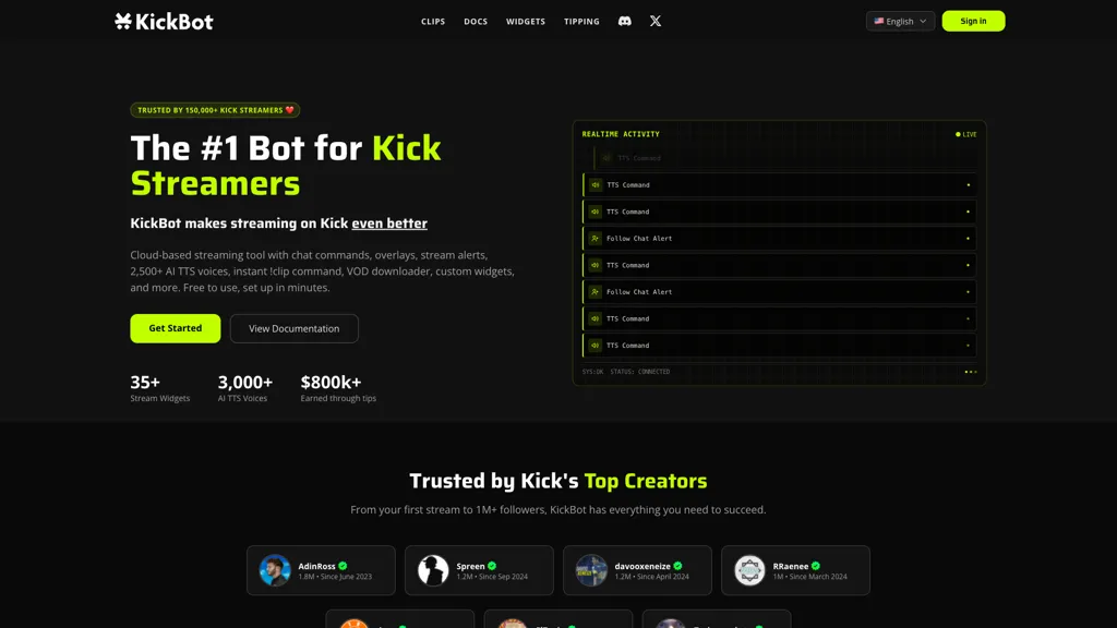 KickBot 工具截图