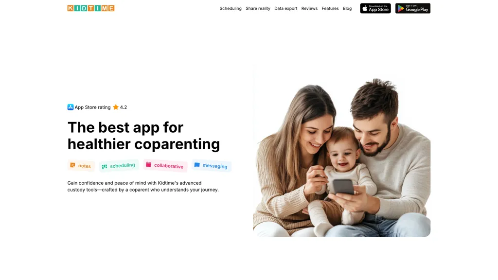 Kidtime 官网截图