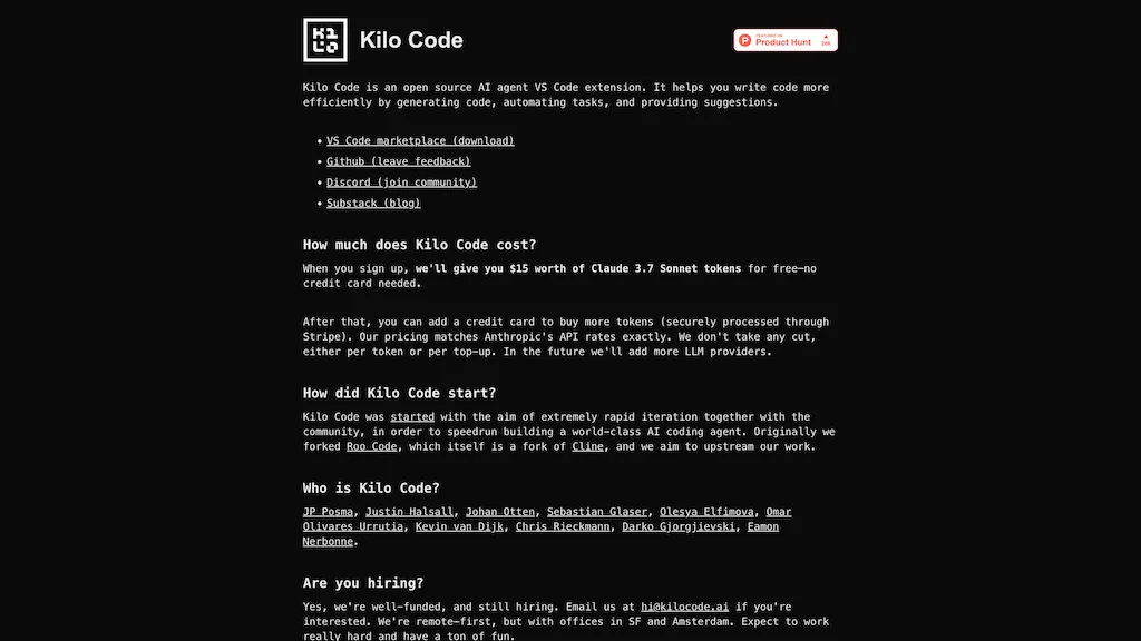 Kilo Code AI 工具截图