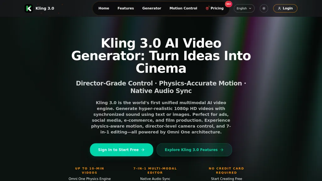 kling3.io 工具截图