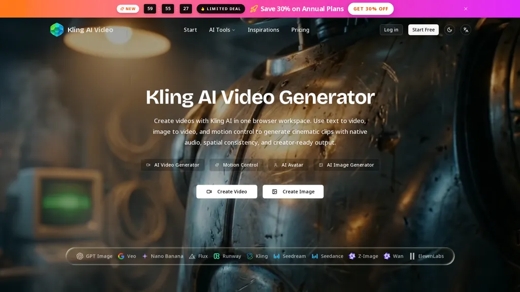 Klingvideo.com 官网截图
