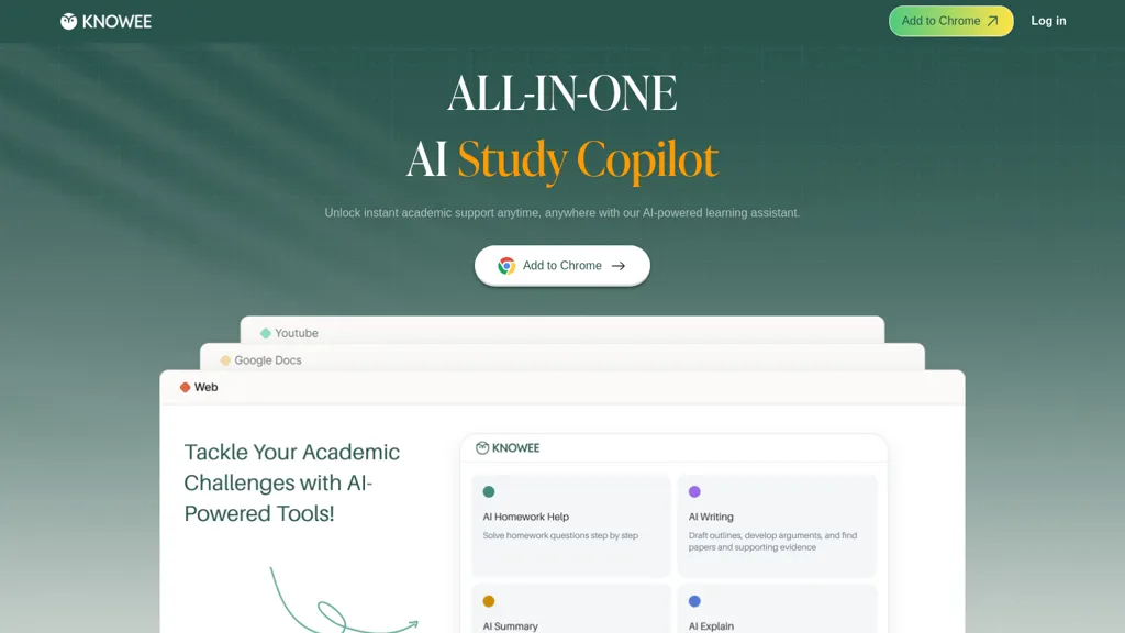 Knowee AI 官网截图