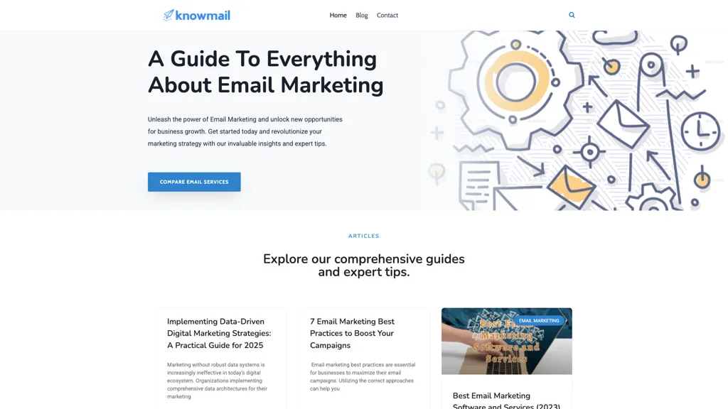 Knowmail 官网截图