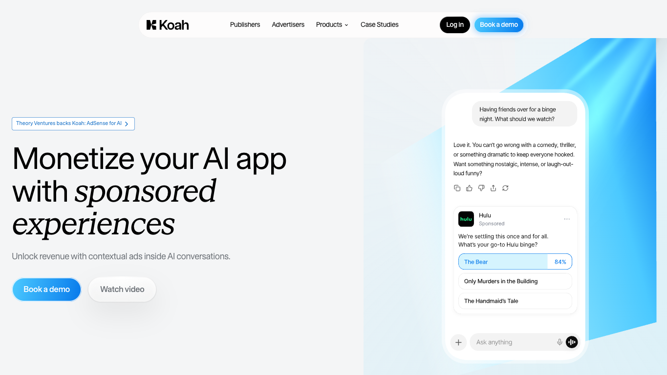 Koah 官网截图