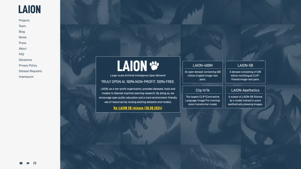 Laion 官网截图