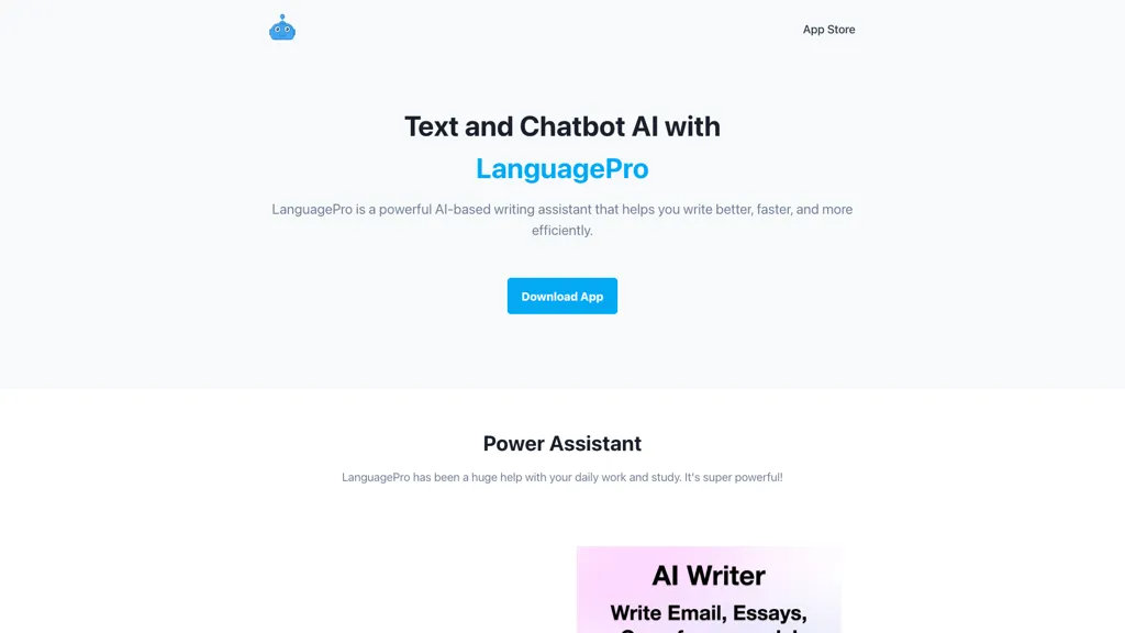 LanguagePro 官网截图
