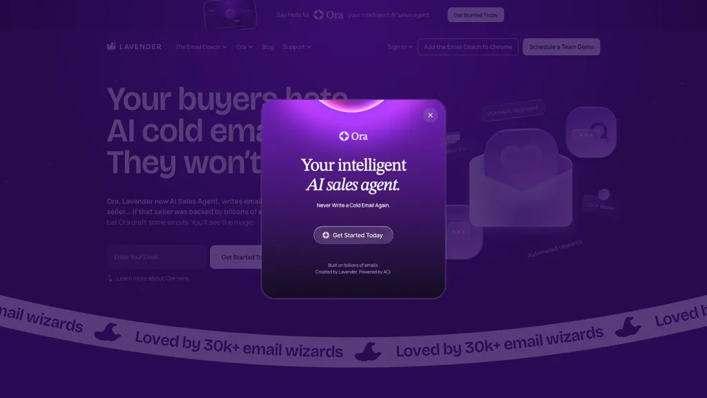 Lavender 官网截图