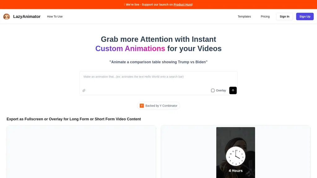 LazyAnimator 官网截图
