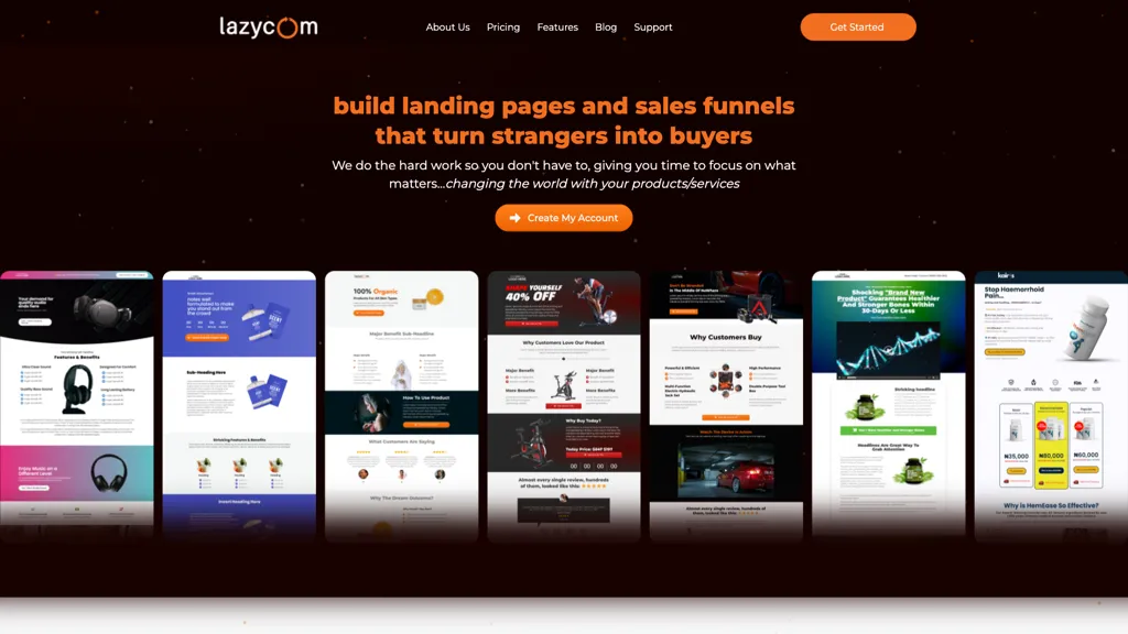 Lazycom-Smart Marketing Automations 官网截图