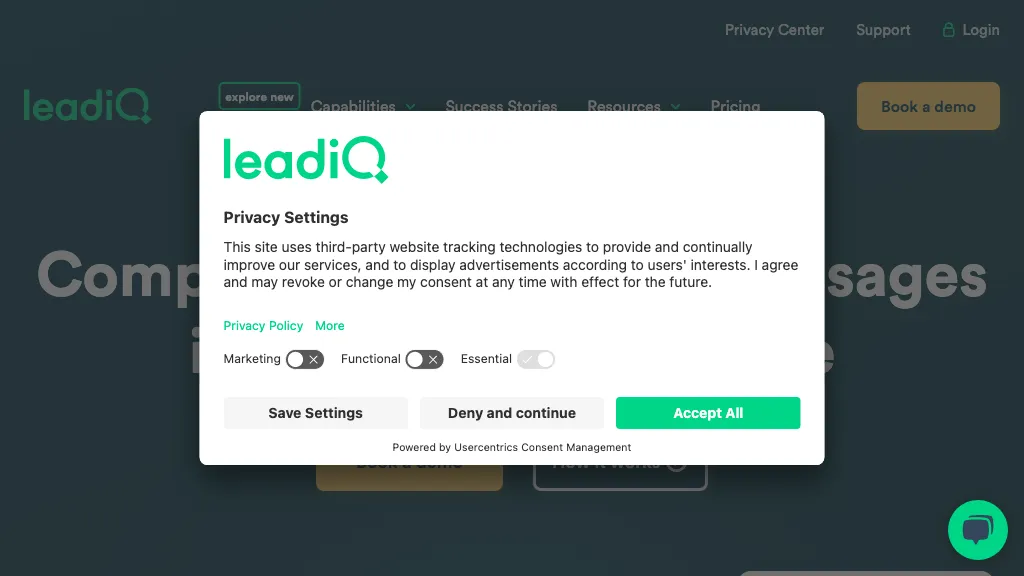 LeadIQ 官网截图