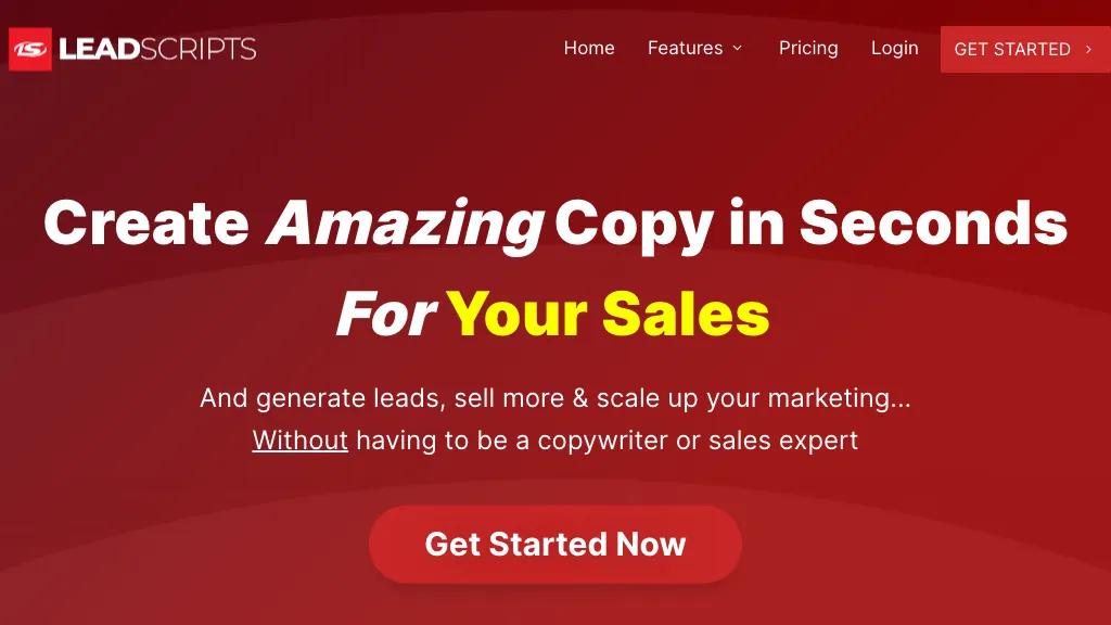 LeadScripts 官网截图