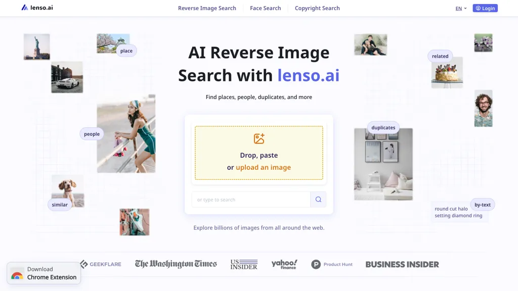 Lenso.ai 官网截图