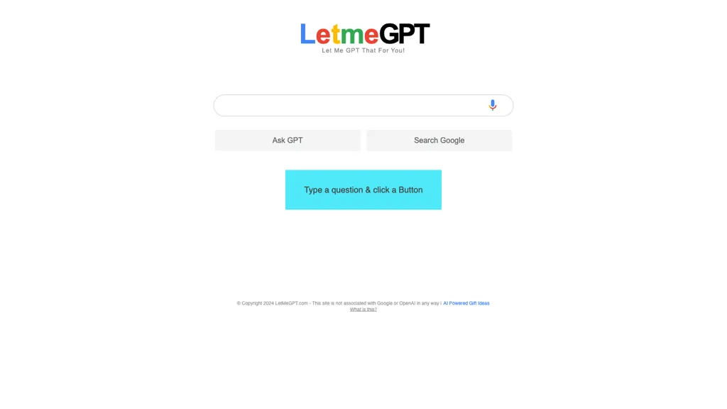 LetMeGPT 官网截图
