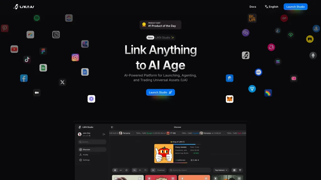 LIKN 官网截图