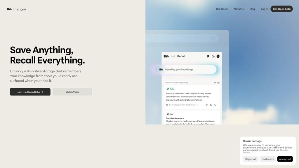 Liminary 工具截图