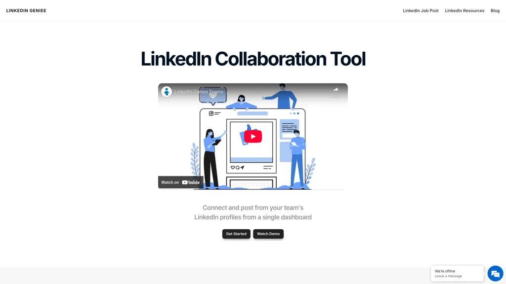 Linkedin Geniee 官网截图