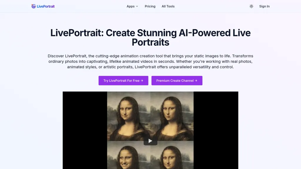 LivePortrait 工具截图