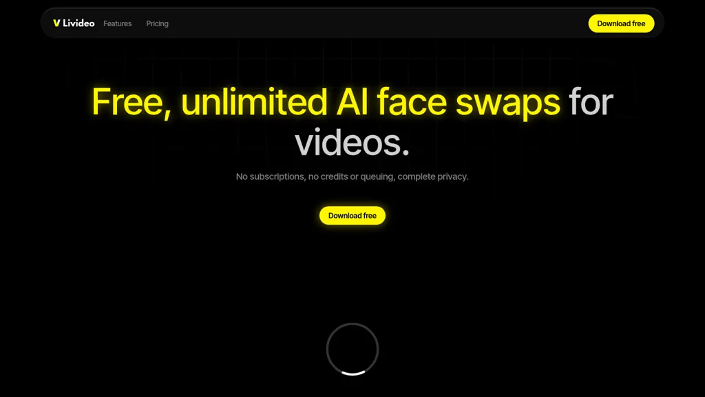 Livideo AI 官网截图
