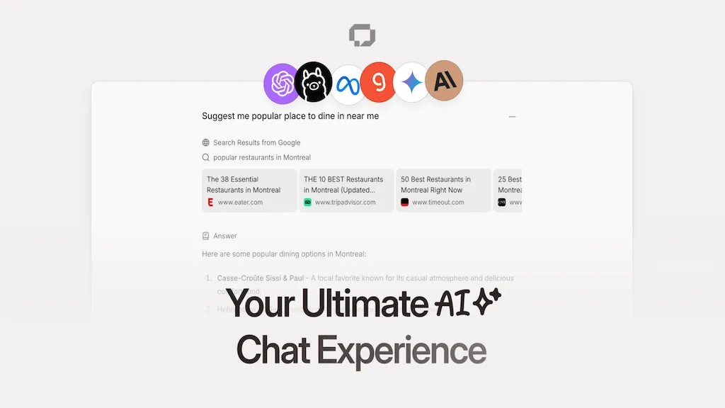 LLMChat 官网截图