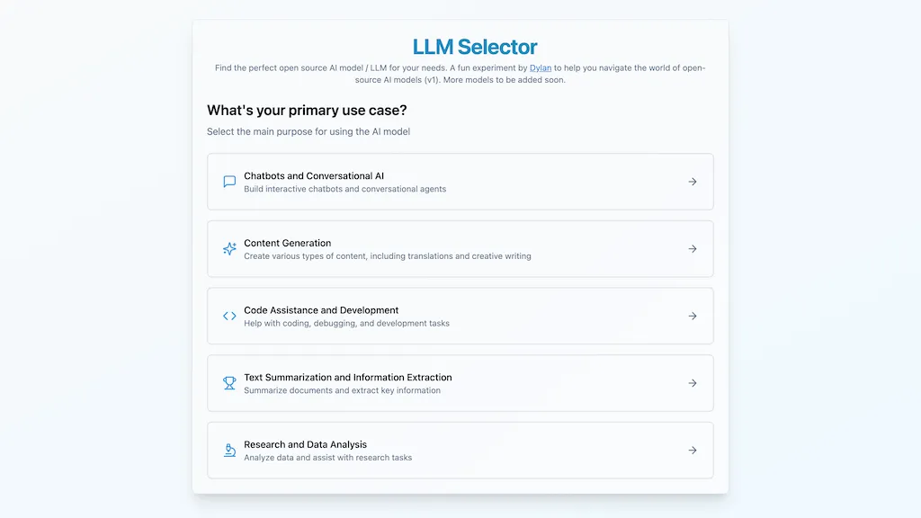 LLMSelector 工具截图