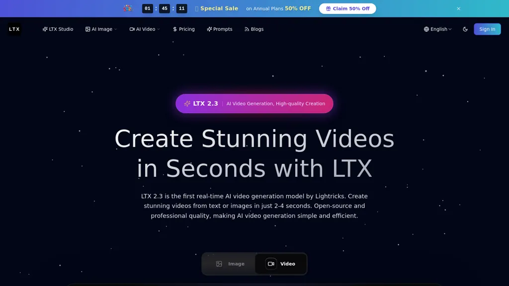 LTX.dev 官网截图