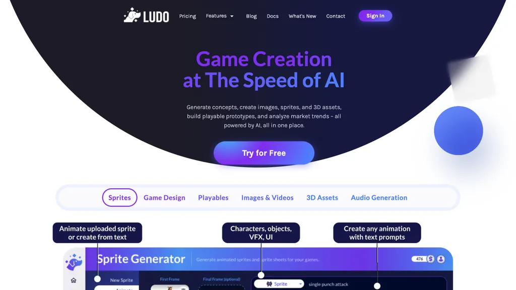 Ludo 官网截图