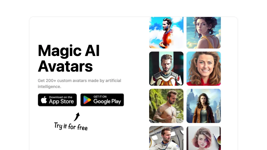 Magic AI Avatars 官网截图