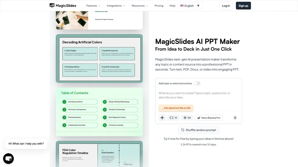 MagicSlides App 官网截图