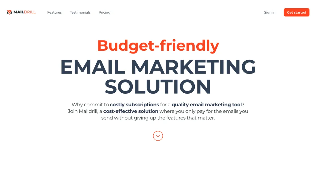 Maildrill 官网截图