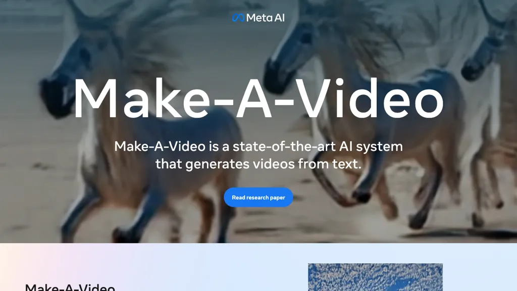 Make a Video 官网截图